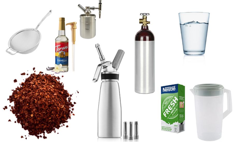 Necessary ingredients for nitro coffee