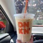 Dunkin' large iced coffee