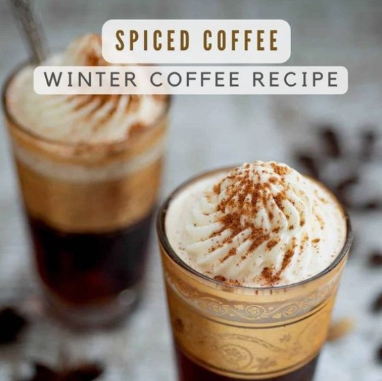 Winter spiced coffee